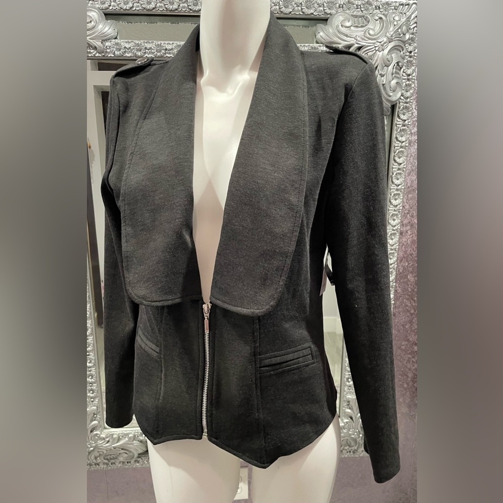 Essentials By Abs Dark Gray Jacket Coat - image 1